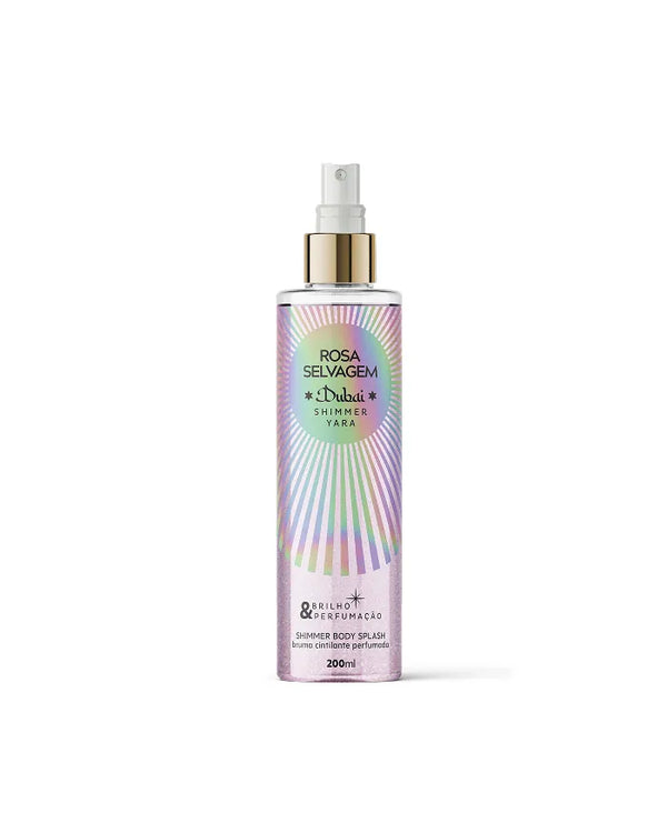 Body Splash Dubai Shimmer Yara 200ml com Brilho Perolado