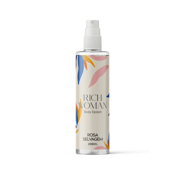 Body Splash Rich Woman 200ml Floral Amadeirado