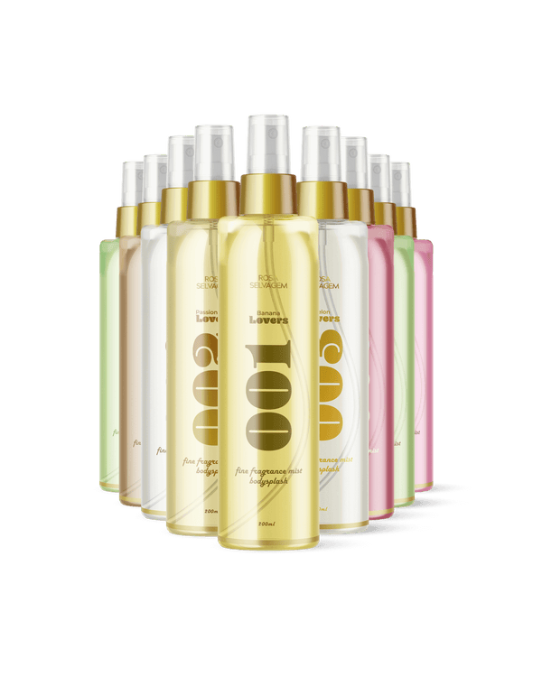 Body Splash Rosa Lovers 200ml 10 Fragrâncias Frutais