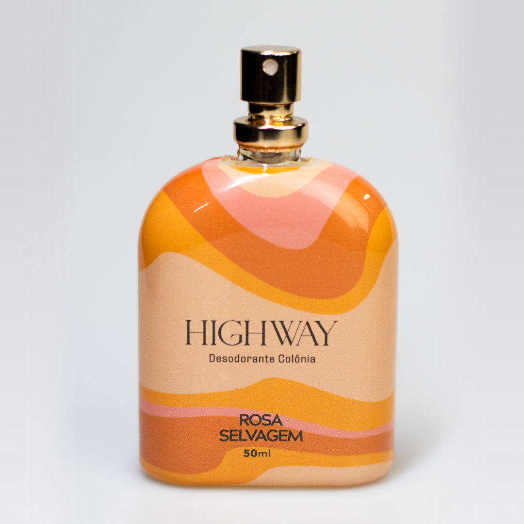 Frasco do Perfume Feminino Mood Highway 50ml da Rosa Selvagem